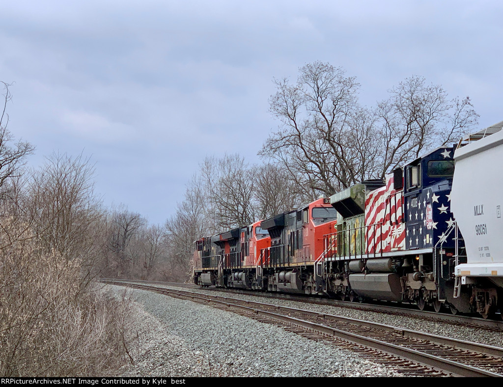 NS  309 descending the hill 